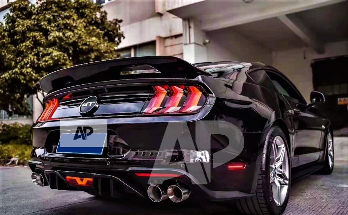 FORD MUSTANG GT Style Gloss Black Rear Boot Spoiler Wing Lip Body Kit