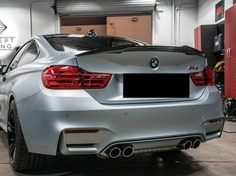 Bmw M4 Coupe Real Carbon Fibre Fiber Spoiler F82 M4 Boot Trunk Lid 2014 ...