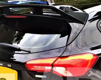 Ford Focus 'RS Style' Look ST MK4 MK4.5 Gloss Black Boot Roof Spoiler 2019  Ffoc-1920-rs-gb 