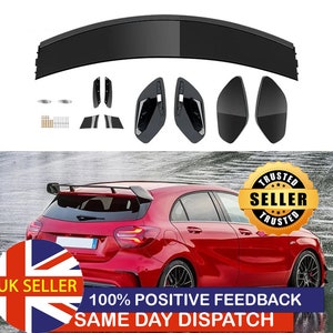 Rear A45 style spoiler for mercedes a class 2012-2018 w176   Gloss black colour, adds aggressive look to the rear end