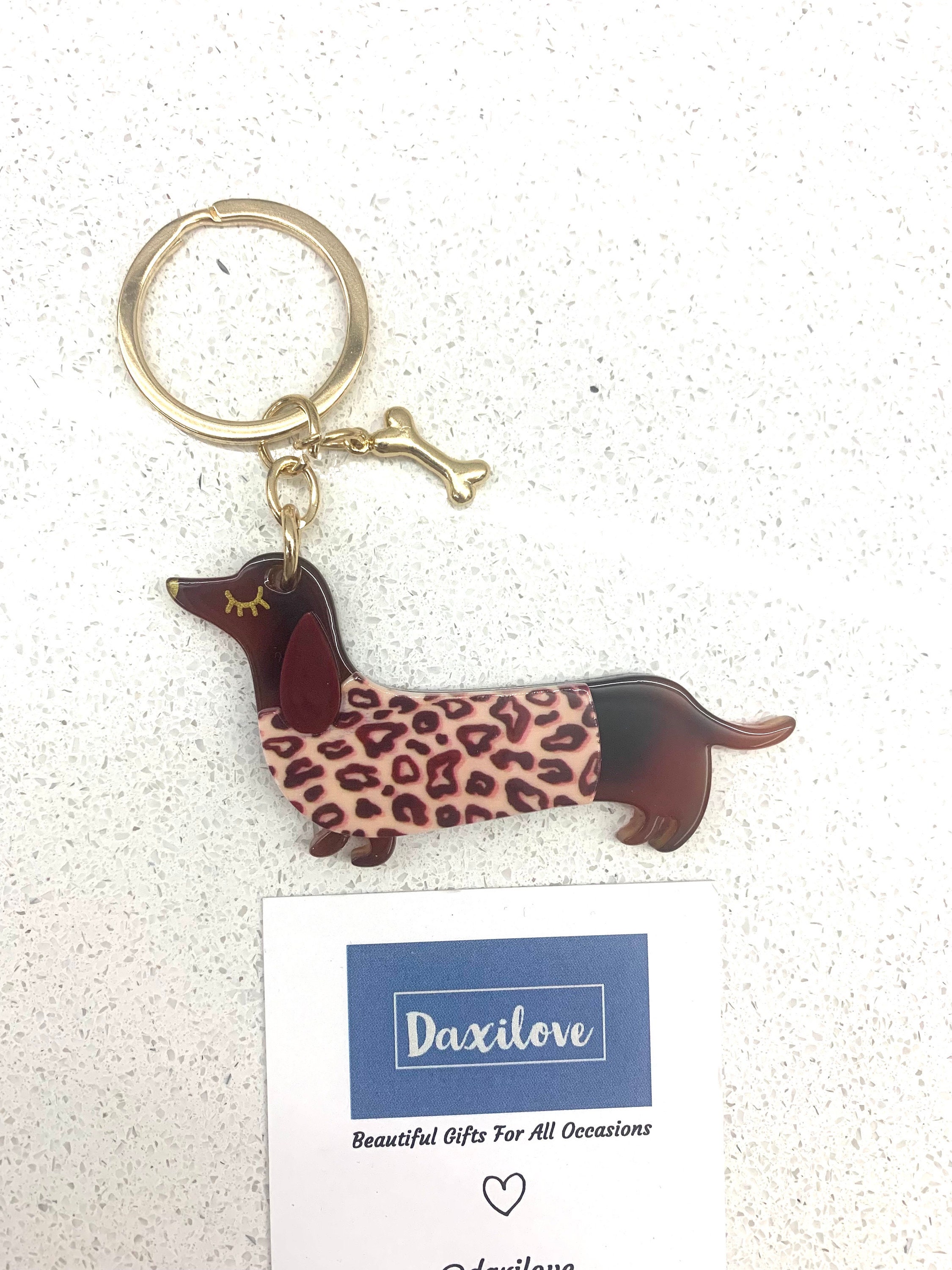 Dachshund Sausage Dog Keyring Keychain in Different Patterns Etsy UK