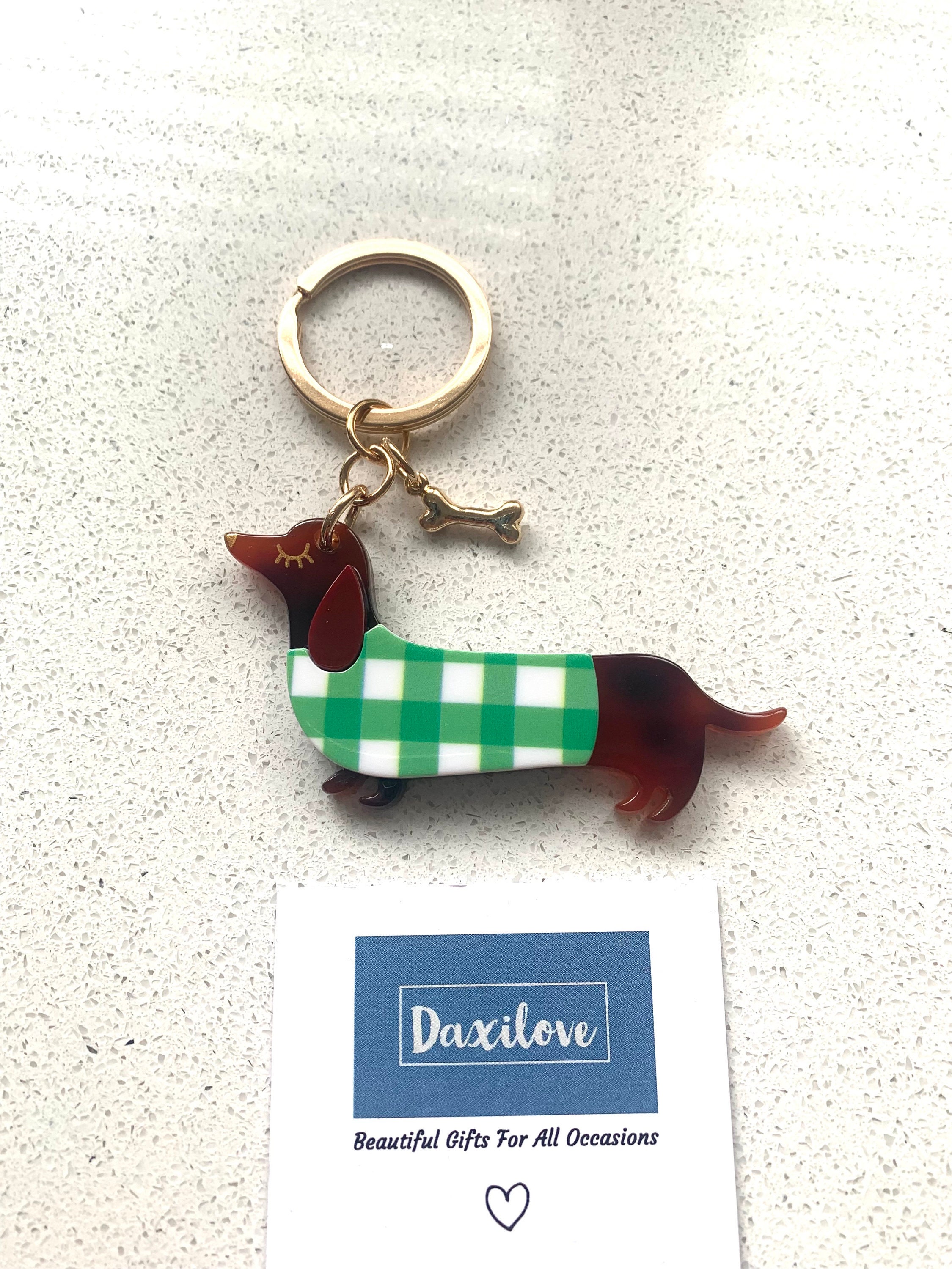 Dachshund Sausage Dog Keyring Keychain in Different Patterns Etsy UK