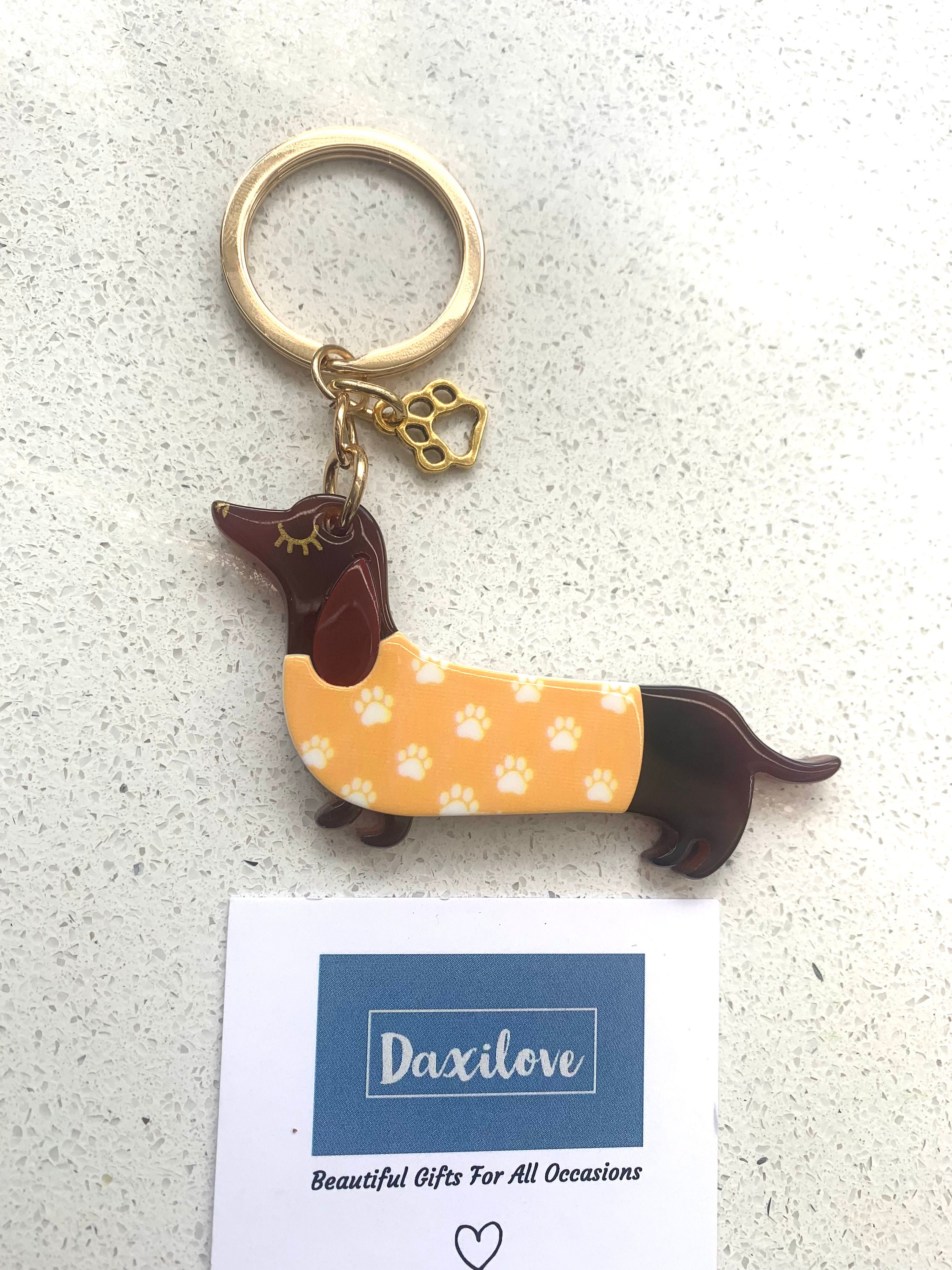 Dachshund Sausage Dog Keyring Keychain in Different Patterns Etsy UK