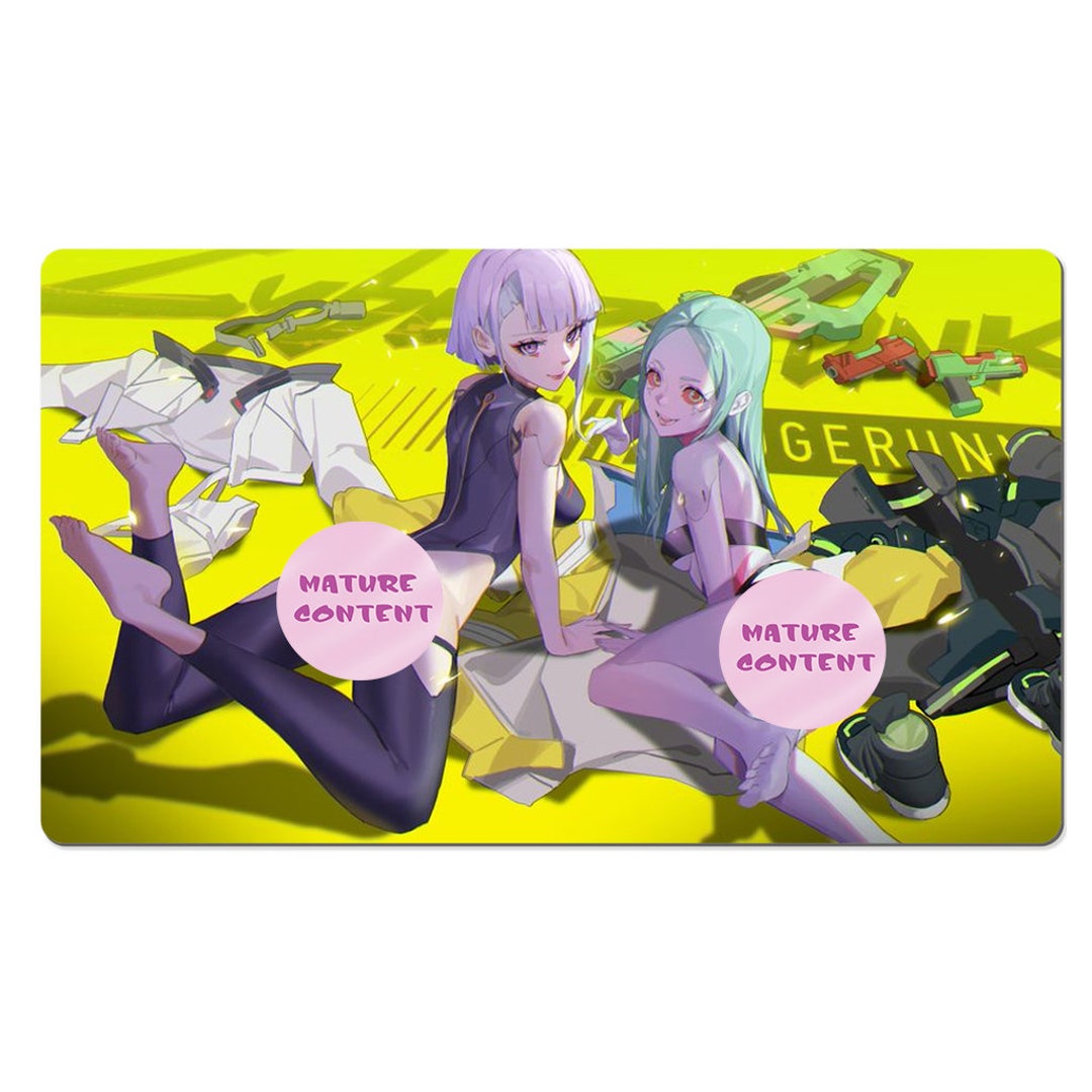 Sexy Waifu Lucy & Rebecca 14x24 Inch Gaming Mousepad, MTG Playmat ...