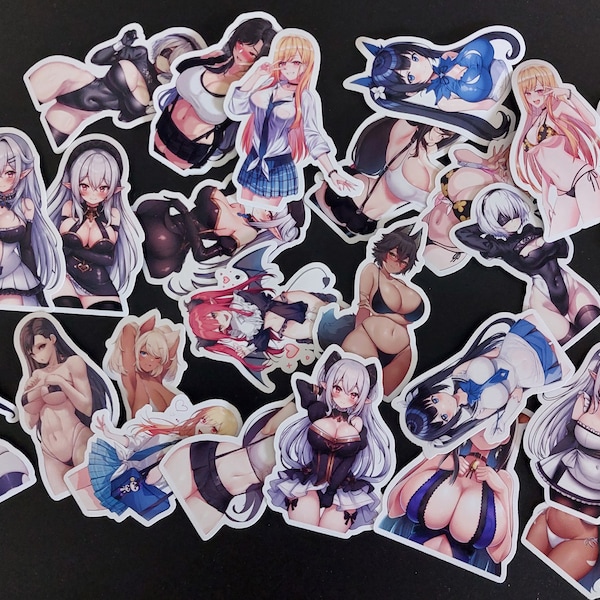 40 Anime/Game Personalized Custom Stickers Pack Waterproof vinyl , themed anime stickers, notebook, hydroflask stickers, Waifu Sticker