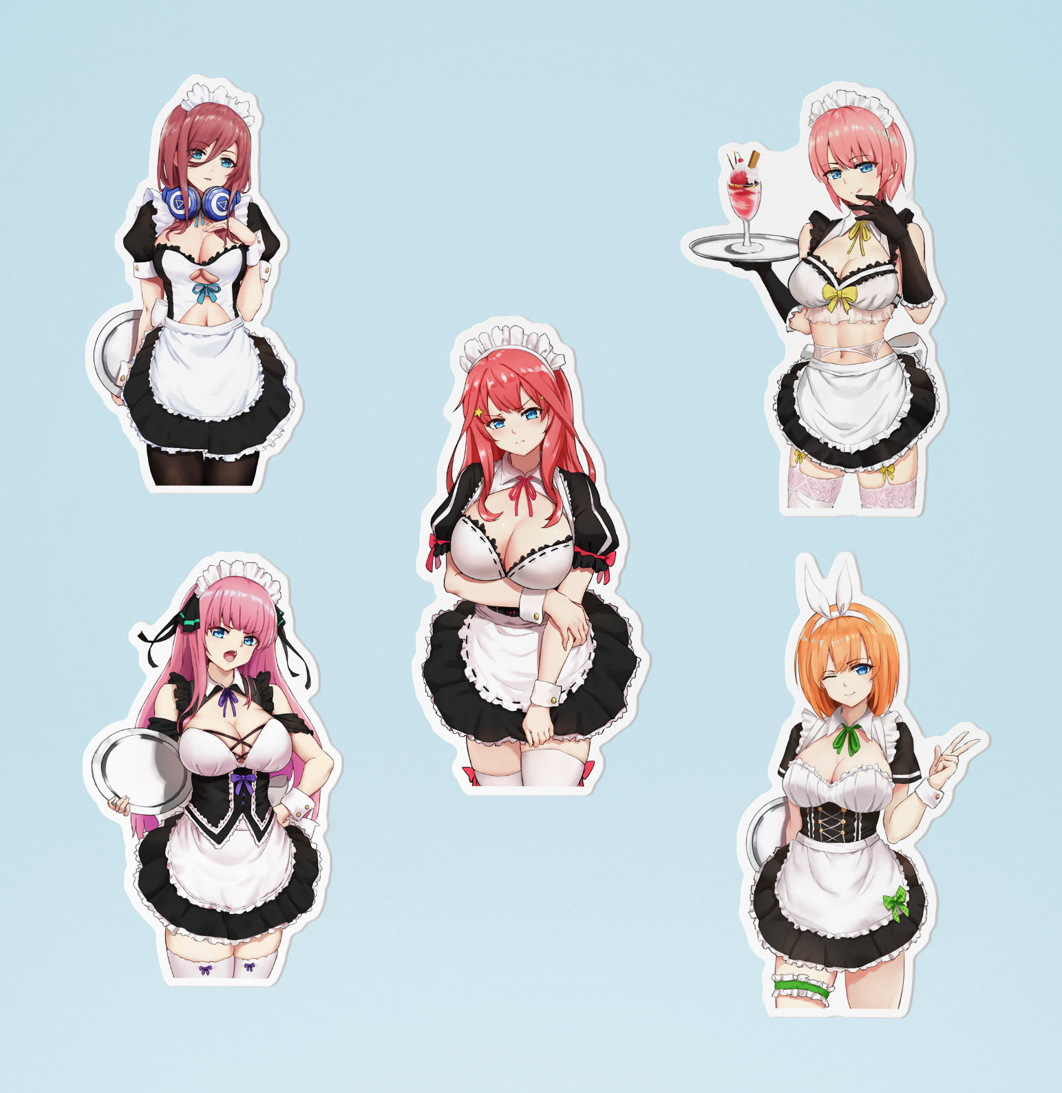 Miku nakano - 5 toubun no hanayome Sticker for Sale by ice-man7