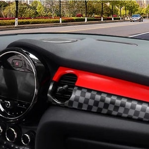 2pcs Set Interior Dashboard Trim Panel Cover for Mini Cooper F55 F56 F57 2022-2024 Accessories