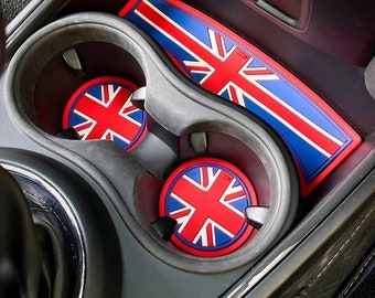 Union Jack Anti-Slip Silicone Cup Holder for MINI Cooper 2007-2023