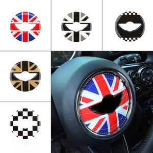 Steering Wheel Sticker Decal For Mini Cooper 2002-2022 R52 R53 R55 R56 R60 R61 F55 F56 F60 Countryman Clubman Paceman Accessories