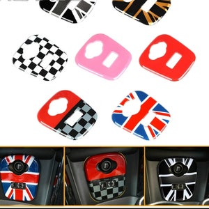 Painel de isqueiro capa para mini cooper f55 f56 union jack reino unido bandeira acessórios interiores aux usb capa decalque plástico