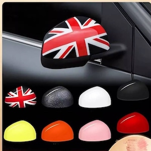 2pcs Set Mirror Covers For Smart Fortwo 2014-2019 Mirror Caps Accessories Fortwo 453 Union Jack Carbon Fiber