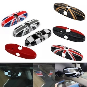 Center Rearview Mirror Cover For Mini Cooper F54 F55 F56 F60 F57 Union Jack UK Flag Interior Rear View Mirror Cap