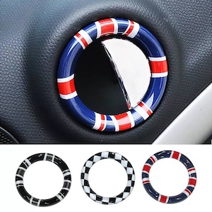 4pcs Set Union Jack Car Interior Door Handle Cover Ring Trim Decoration for Mini Cooper S JCW Countryman R60 Car Styling Accessories