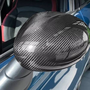 2pcs Set Real Carbon Fiber Mirror Covers For Mini Cooper Accessory 2007-2022 Set Mirror Caps R55 R56 R57 R58 R59 R60 R61 F54 F55 F57 F60