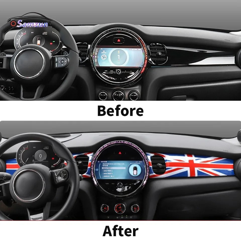 Coque Décorative Pour Tableau De Bord Mini Cooper - Compatible Série F 2014-2024 (F55, F56, F57) - ABS, Protection Contre Les Rayures