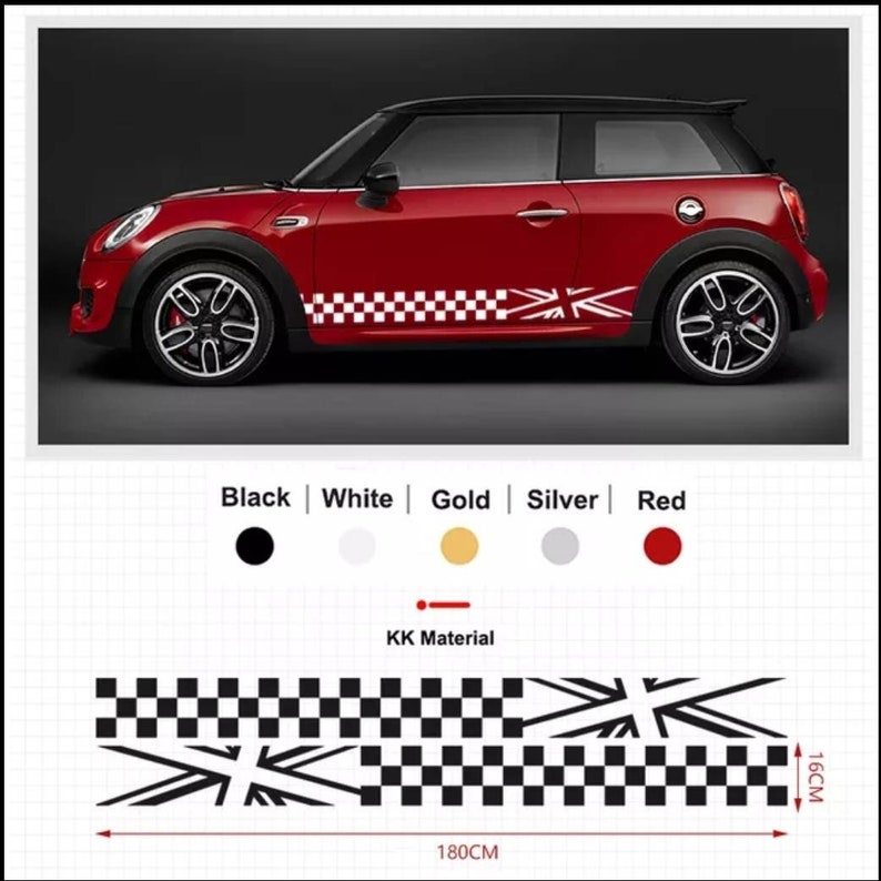 Mini R50 Decals Mini Cooper Side Skirt Decal Sticker: R50 R56 F54 F56 F57 F60 Vinyl ...