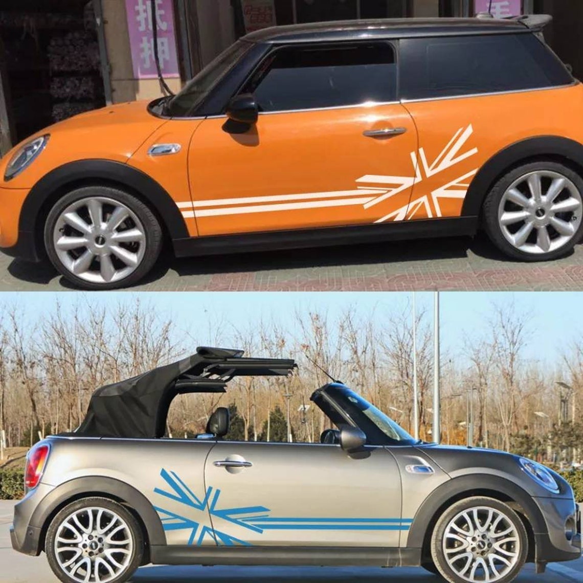 UK Flag Side Door Decals Stickers Set for Mini Cooper 2001-2023 R56 F56 ...