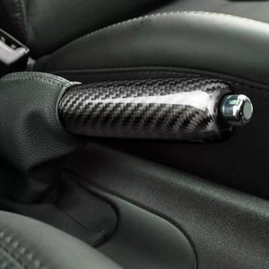Handbrake Cover Real Carbon Fiber For Mini Cooper Accessory 2002-2013 R50 R52 R53 R55 R56 R57 R58 R59 Cooper S Clubman Decoration