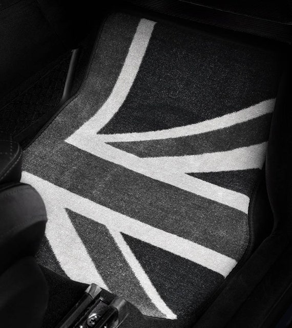 Benutzerdefinierte Teppich Auto Fußmatten Vorne & Hinten Set Union Jack Für Mini  Cooper 07-23 Clubman Countryman - .de