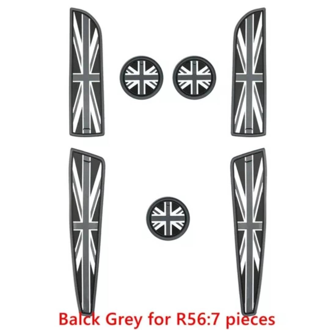 Porte-gobelet en silicone pour voiture, sous-verre rainuré, polymères pour  Mini Cooper F60, R60, F54