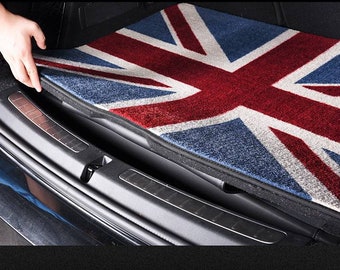 Custom Carpet Car Trunk Floor Mat Union Jack For Mini Cooper Clubman Cabrio Countryman 2002-2023 R56 R60 R57 F56 F60 F57