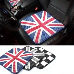 PU Leather Car Seat Cushion Pillow Union Jack for Mini Cooper R55 R56 R60 F54 F55 F56 F57 F60 Countryman Clubman Cooper S Accessories