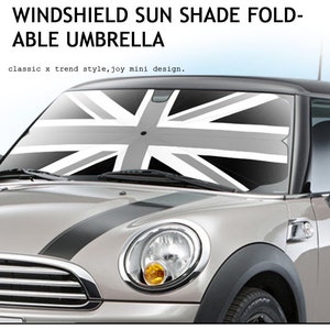 Windshield Sunshade Sun Protection Cover Sun Visor Shade Shield for Mini Cooper 2002-2023 R56 R57 F54 F55 F56 F57 Countryman Clubman