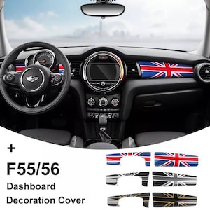 2pcs Set Interior Dashboard Trim Panel Cover for Mini Cooper Accessory F55 F56 F57  2014-2020
