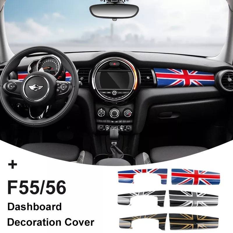 For 2022 2023 Carbon Fiber Front Dashboard Cover Frame Sticker Car Styling  Rhd