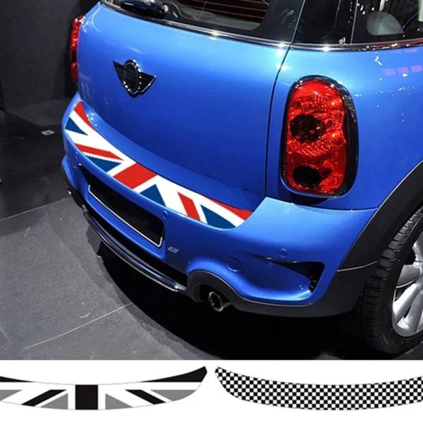 Car Rear Bumper Decoration Sticker Decal Trunk for Mini Cooper Accessory R55 R56 R60 F55 F56 Union Jack UK