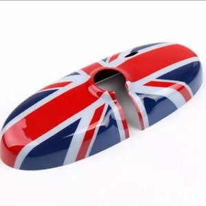 Center Rearview Mirror Cover For Mini Cooper F54 F55 F56 F60 F57 Union Jack UK Flag Interior Rear View Mirror Cap