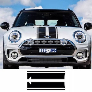 2pcs Set Hood Stripes Stickers Decals for Mini Cooper 2001-2022 Accessory R52 R53 R55 R56 R57 R58 R60 R61 F54 F55 F56 F60 Countryman