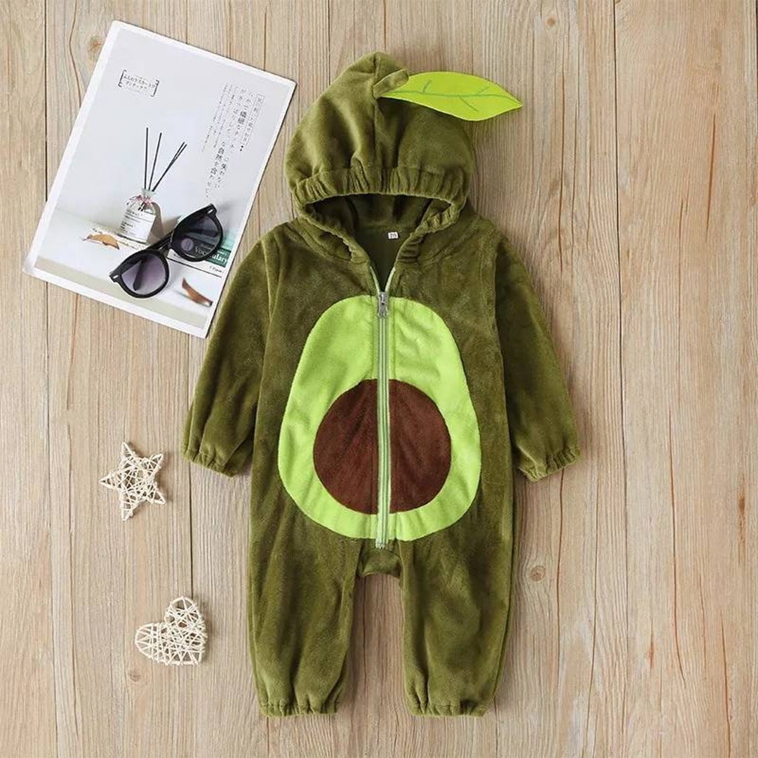 Winter Halloween Avocado Baby Costume Unisex Jumpsuit Long Etsy