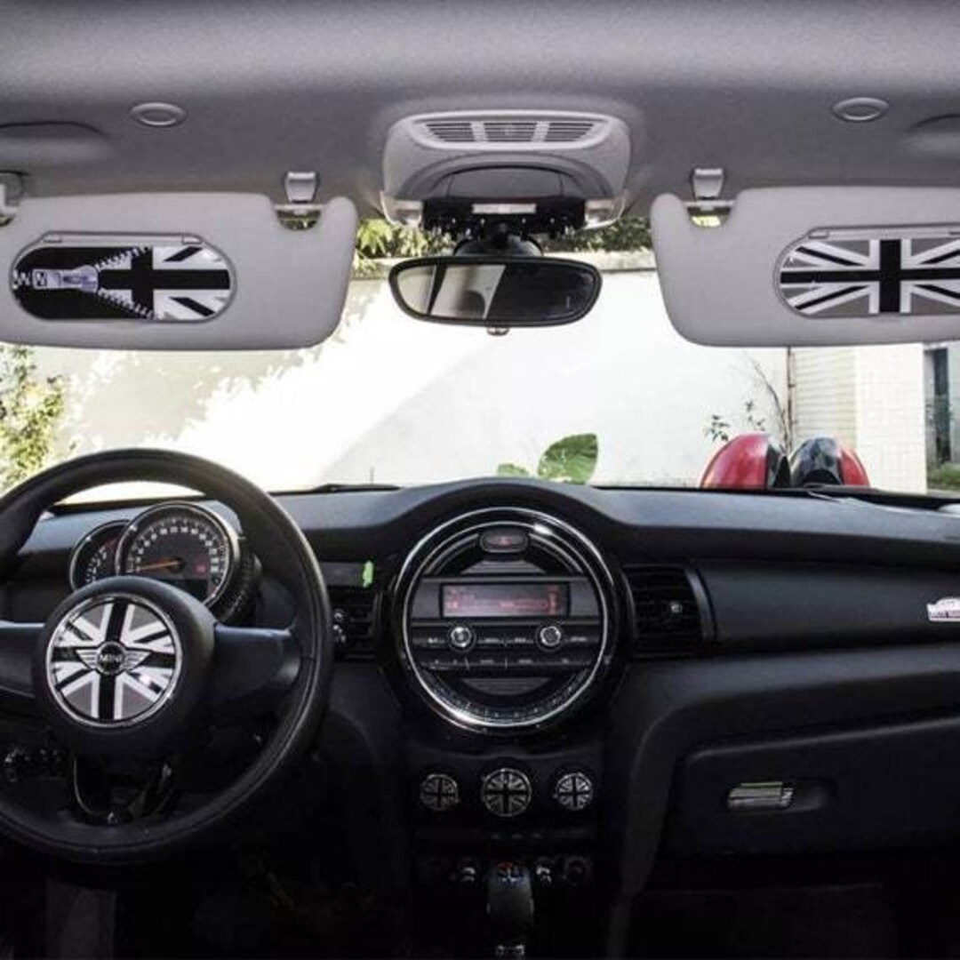 2pcs Set Sun Visor Sticker Decal Makeup Mirror Cover for Mini Etsy