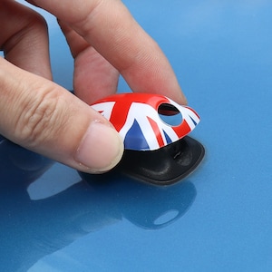 2pcs Union Jack Water Spray Nozzle Cover for Mini Cooper Countryman Clubman 2014-2022 F54 F55 F56 F57 F60 Car Wiper