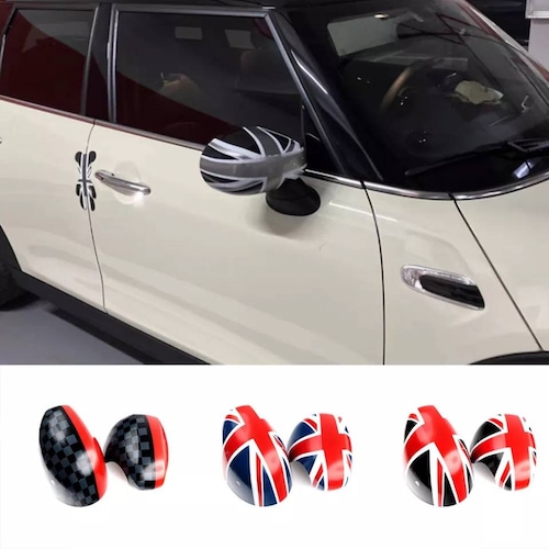 MadHornets ABS Plastic Mirror Covers For MINI Cooper (R55-R61) - Easy Self-Adhesive Install