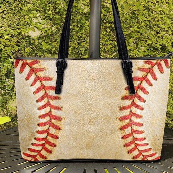 Honkbal Lederen Tas, Baseball Lover Bag, Baseball Lederen Tas, Schoudertas TD_TL240204Y