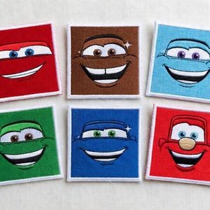 Disney Pixar Cars Embroidered Patches, Route 66 Rusteze Lightning McQueen Iron On Jacket Backpack, Radiator Springs Patch, Gift For Kids