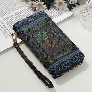 Tree Of Life Memorable Gift  Leather Wallet, Wallet, Zipper wallet, Pocket wallet, Long Wallet, Women's Wallet  TD_TM240606Y