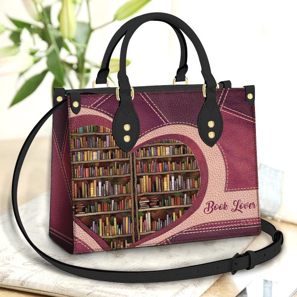 Book Leather Bag, Crossbody Bag, Woman Shoulder Bag, Gift for girlfriend, Shopping Bag TD_140502M