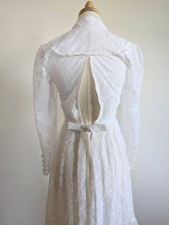 70s Gunne Sax wedding dress, vintage lace bridal gown… - Gem