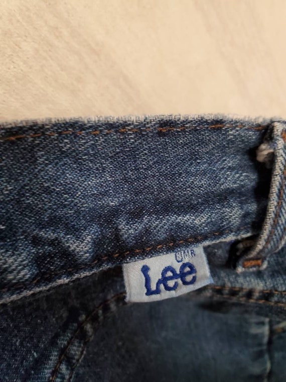 90s high-waisted straight leg jeans, vintage LEE,… - image 7
