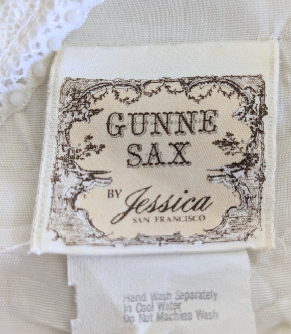 70s Gunne Sax wedding dress, vintage lace bridal gown… - Gem