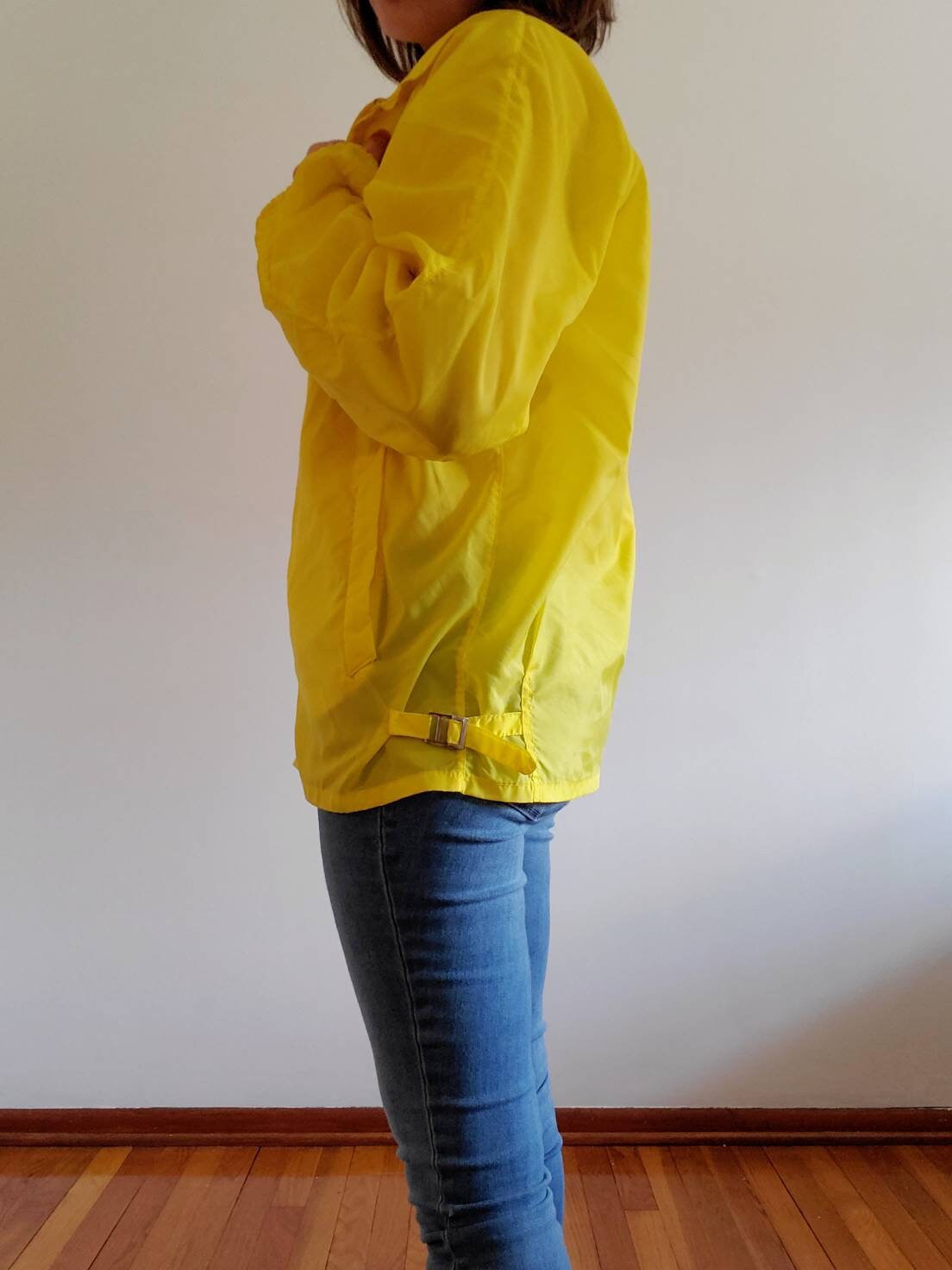 Yellow Stripes Rain Jacket - Cape - Vest