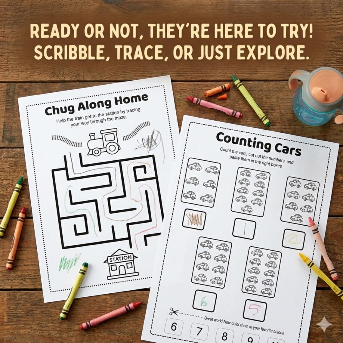Things That Go Activity Pack for Preschool and Kindergarten Ages 3-6 B ...