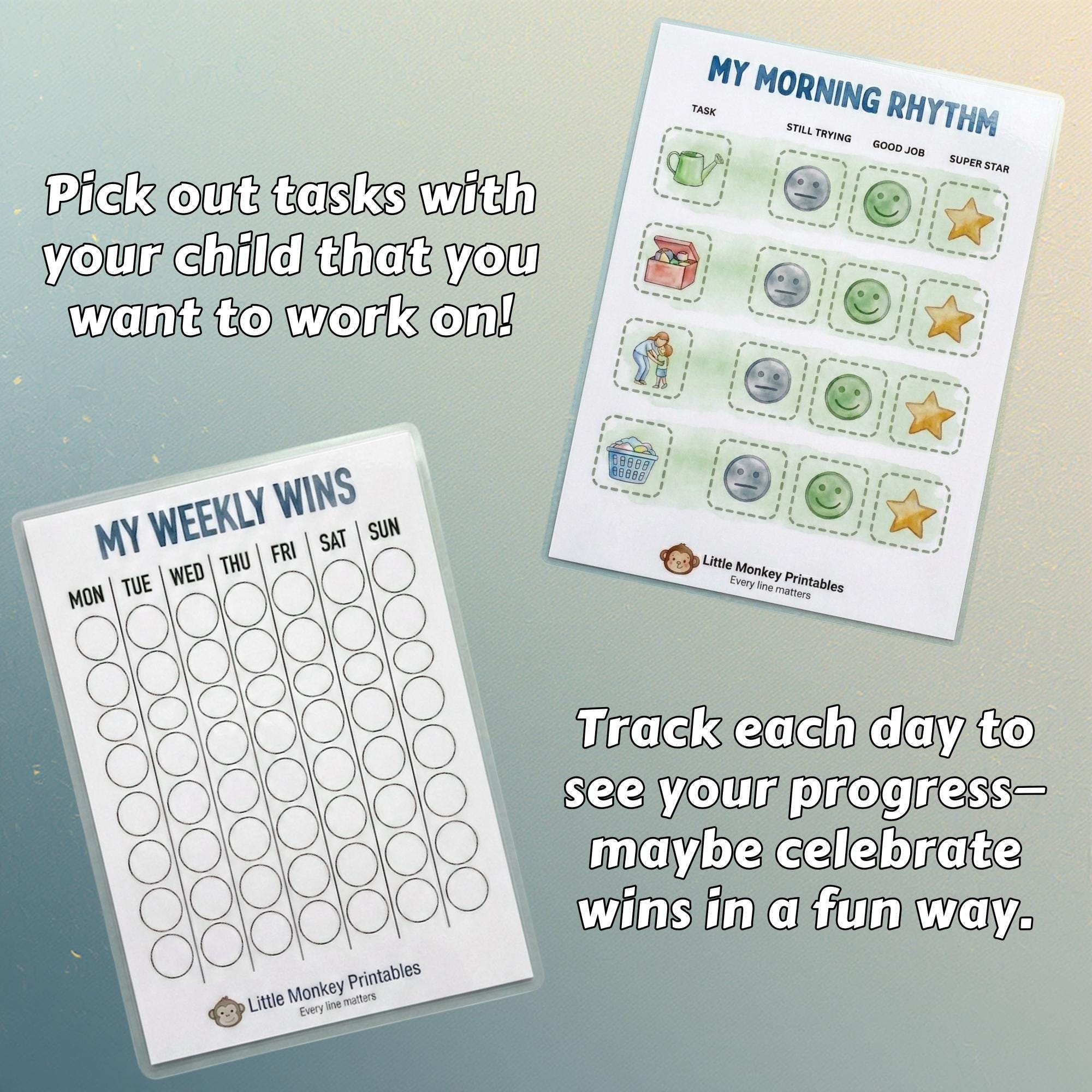 Task Daily Activity Daily Tasks and Routine Activity Pack for Kids Ages 2-10 Playful Color ...