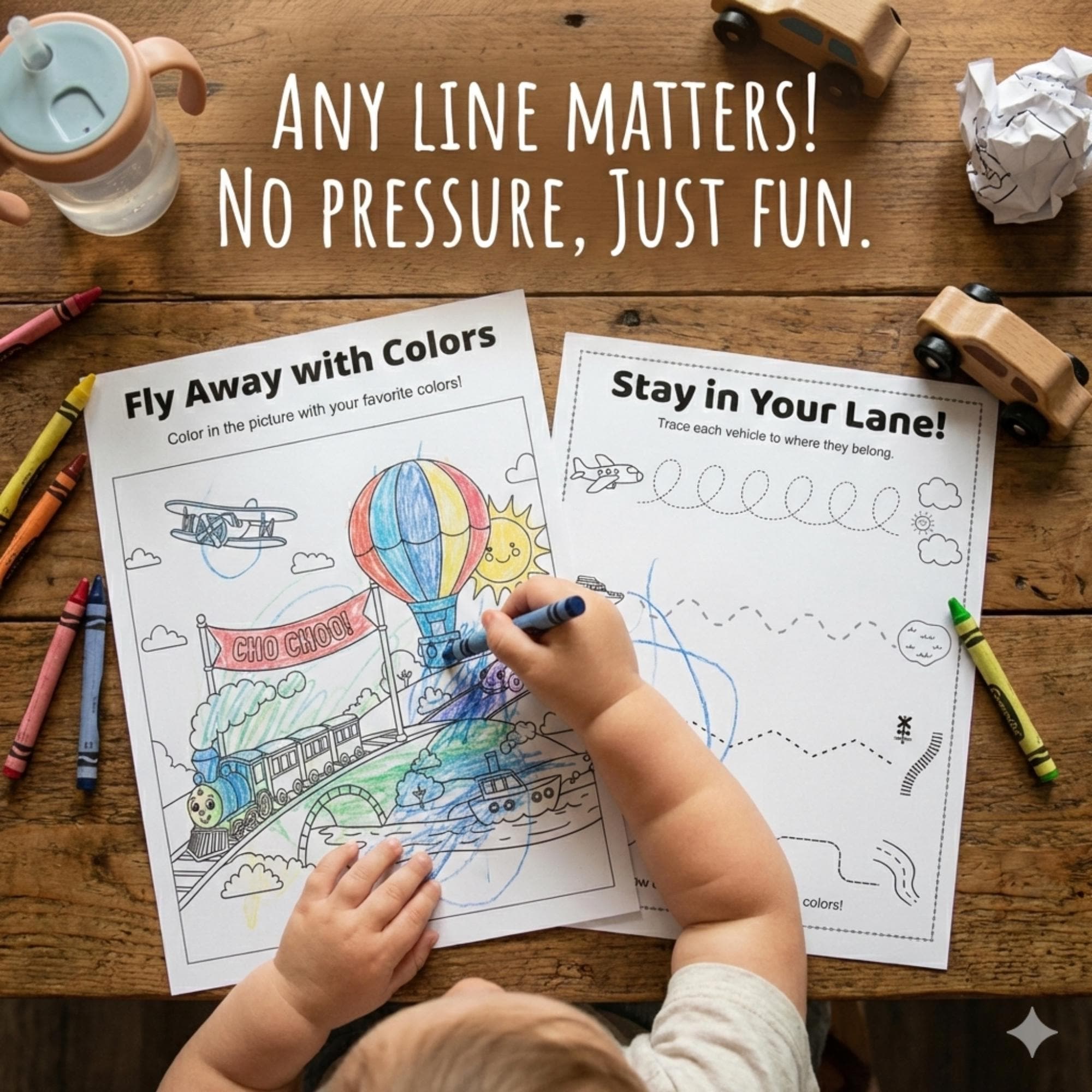 Things That Go Activity Pack for Preschool and Kindergarten Ages 3-6 B ...