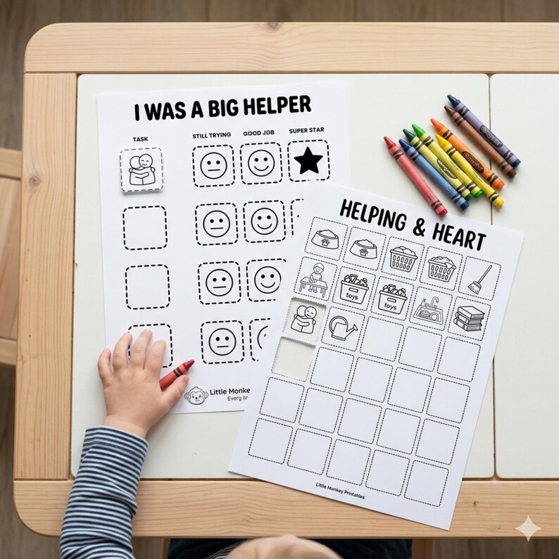 Daily Tasks and Routine Activity Pack for Kids Ages 2-10 Ink-friendly B ...
