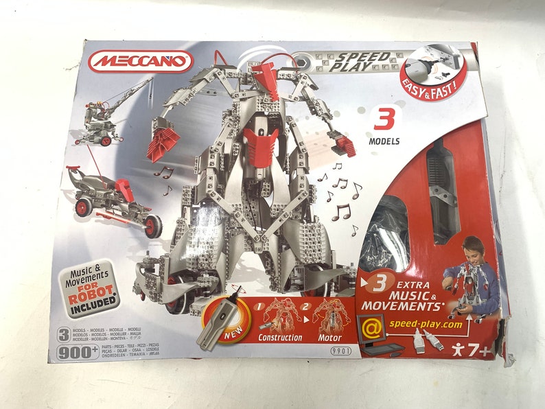 Erector Meccano Speed Play 3 Models Interactive Robot 9901 image 5