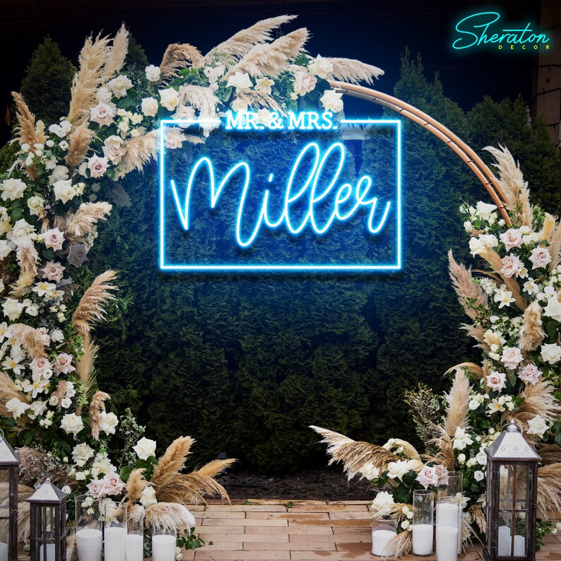 Neon Wedding Sign Neon Wedding Sign Custom Wedding Decor Etsy